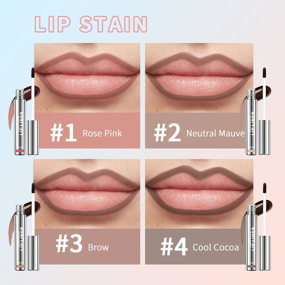 Waterproof Peel-Off Lip Liner & Matte Lip Stain