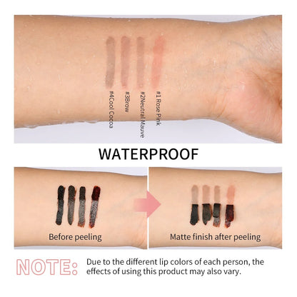 Waterproof Peel-Off Lip Liner & Matte Lip Stain